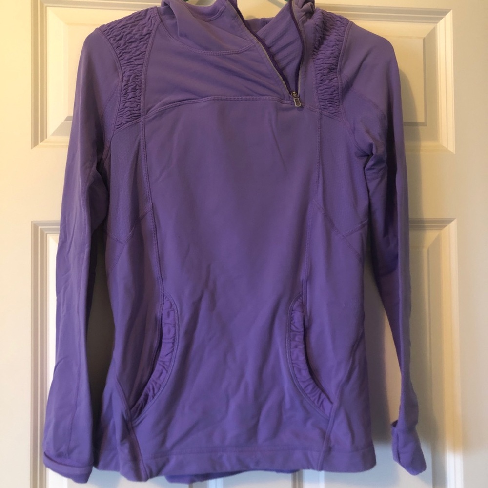 Purple Lululemon pullover size 6